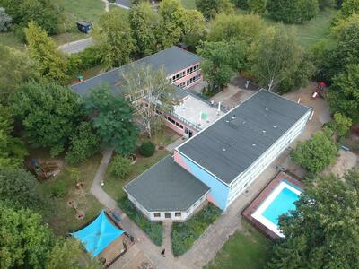 Bild vergr&ouml;&szlig;ern: Kita Kunterbund Luftbild