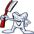 Bild vergrößern: Zahnmänchen mit Zahnbürste
