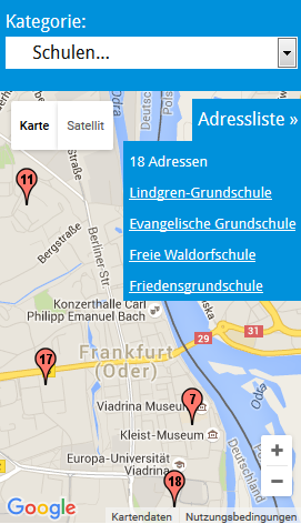 Karte alle Schulen