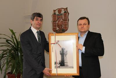 Bild vergrößern: Bürgermeister von Slubice, Tomasz Ciszewicz und OB Dr. Martin Wilke (v.r.)