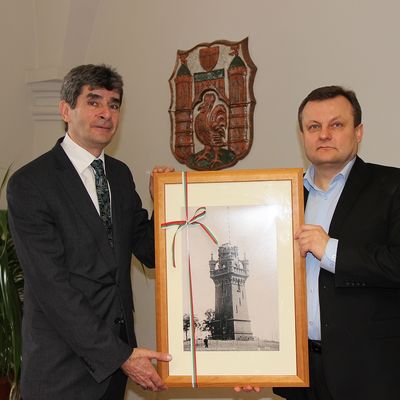 Bürgermeister von Slubice, Tomasz Ciszewicz und OB Dr. Martin Wilke (v.r.)