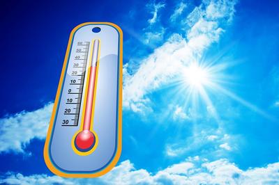 Bild vergrern: Sommerliche Temperaturen bei blauem Himmel und Sonnenschein