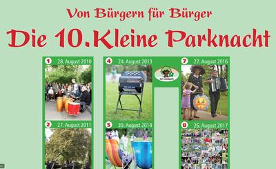 Bild vergrern: Bild: Flyer 10. Kleine Parknacht 2019