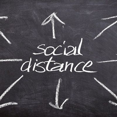 Soziale Distanz in Zeiten von COVID-19