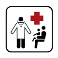 Bild vergrößern: Piktogramm medizinische Hilfe Arzt