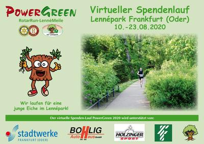 Bild vergrößern: Powergreen RotarRun-LennèMeile - Flyer 2020
