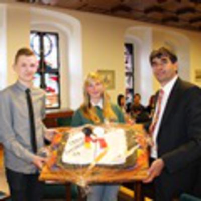 Bild zum Treffen polnischer Schüler mit dem Oberbürgermeister