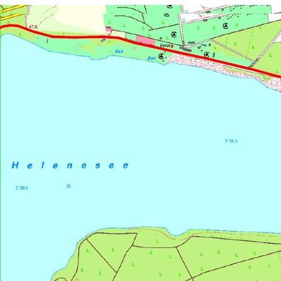 Seprrung des Helenesees