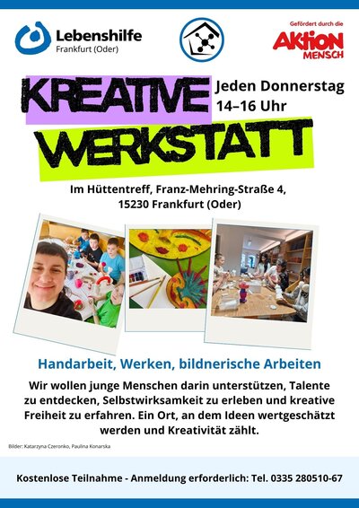 Bild vergr&ouml;&szlig;ern: kreative warkstatt-plakat